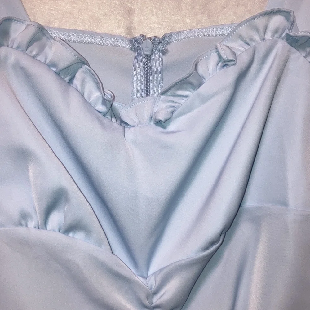 YesStyle Ruched Ruffle Dress Small - Picture 2 of 15